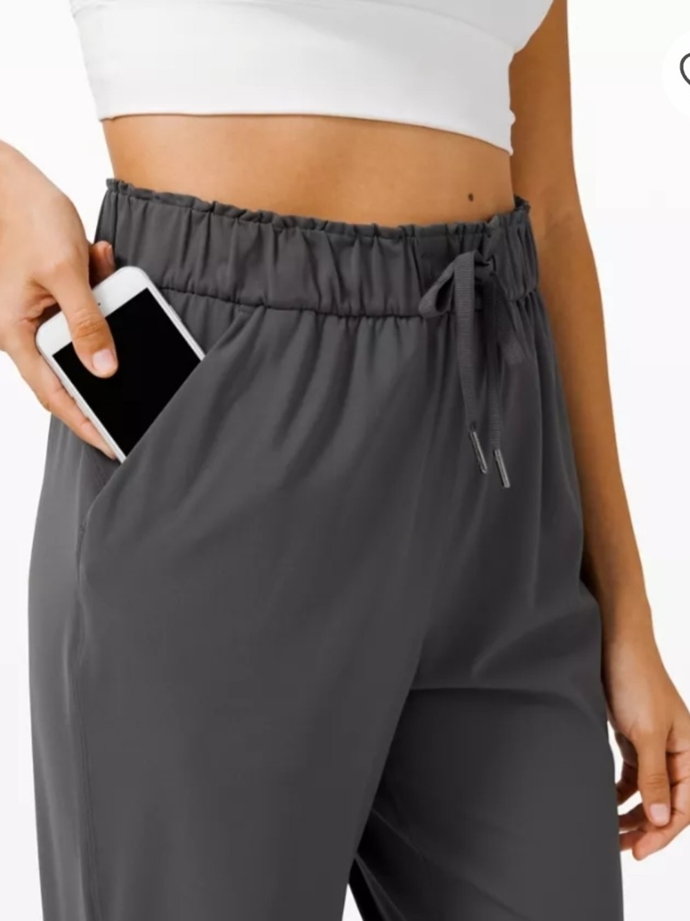 Lululemon Women’s Drawstring Waist Casual Pants - Dark Gray